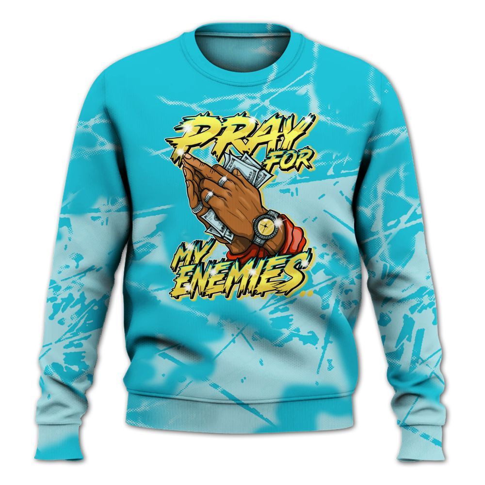 Sweatshirt To Match Dunk Low KD 17 N7 - Prayed For Enemies Graphic All Over Print