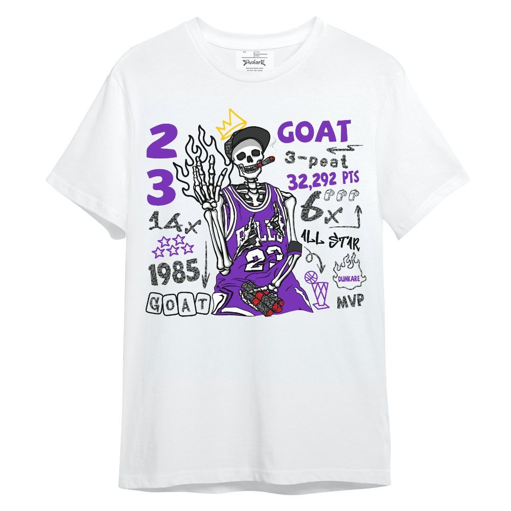 Shirt To Match Retro Dark Iris 3s - Number 23 G.0.A.T Streetwear Unisex Shirt