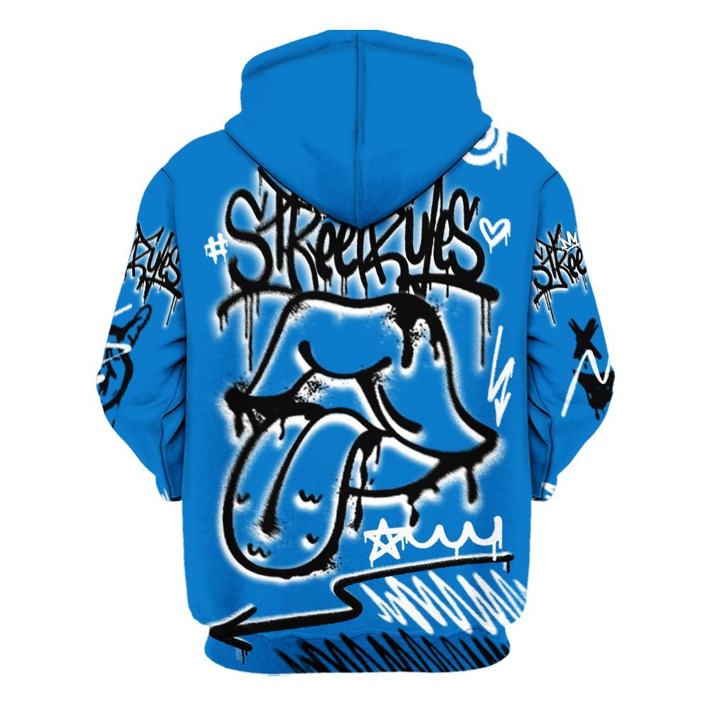 Hoodie To Match Low Game Royal 1s - Break Rules Streetwear All Over Print