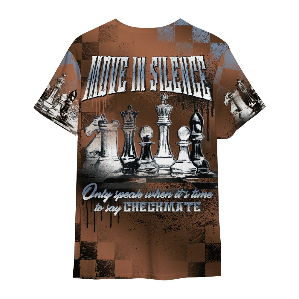 Shirt To Match Air Foamposite Metallic Copper - Chess Move In Silence All Over Print