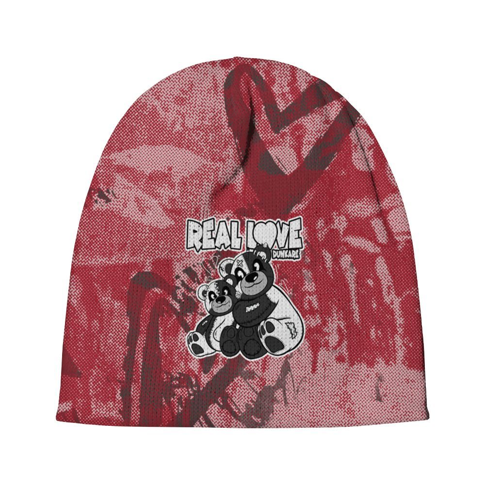 Beanie Hat To Match Black Toe 14s - Sincere Fondness Bear Graphic