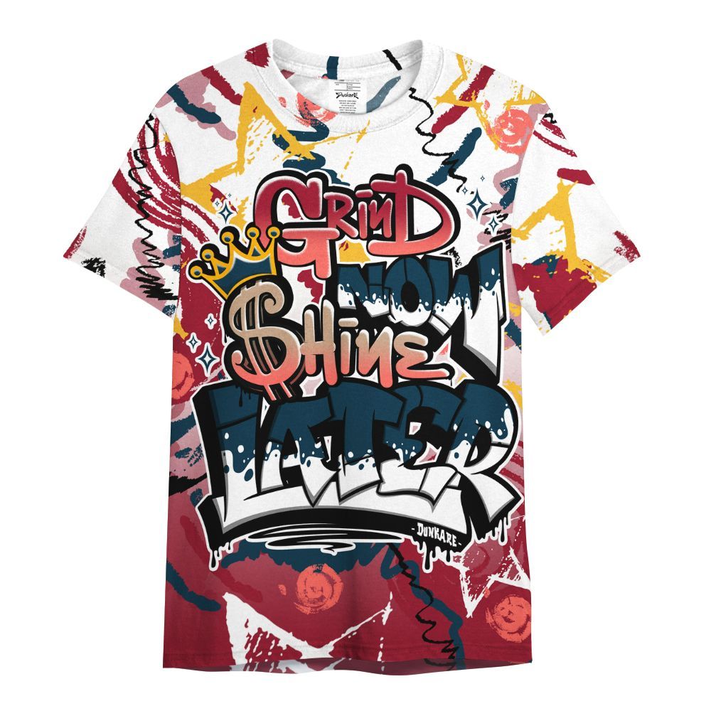 Shirt To Match Mid Multi Color 2022 1s - Grind Shine Later Drip All Over Print