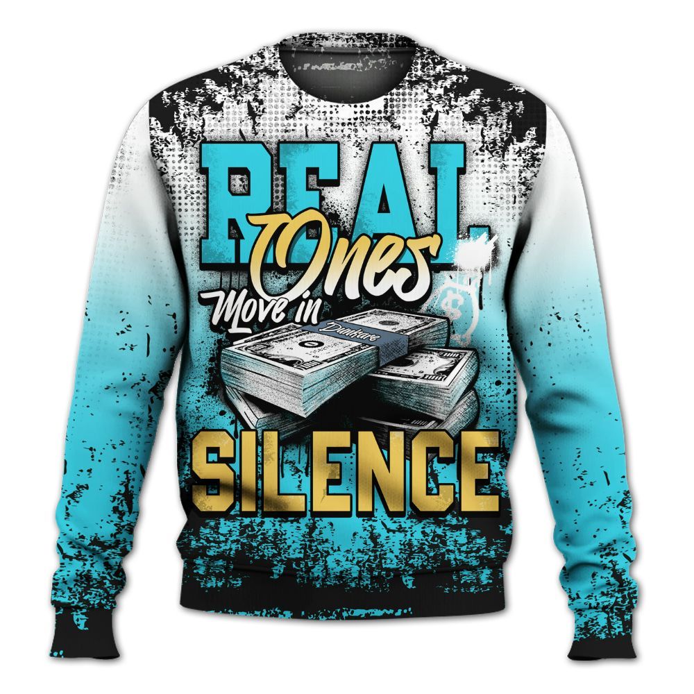 Sweatshirt To Match Retro Gamma Blue 11s - Move In Silence Money Street Retro All Over Print