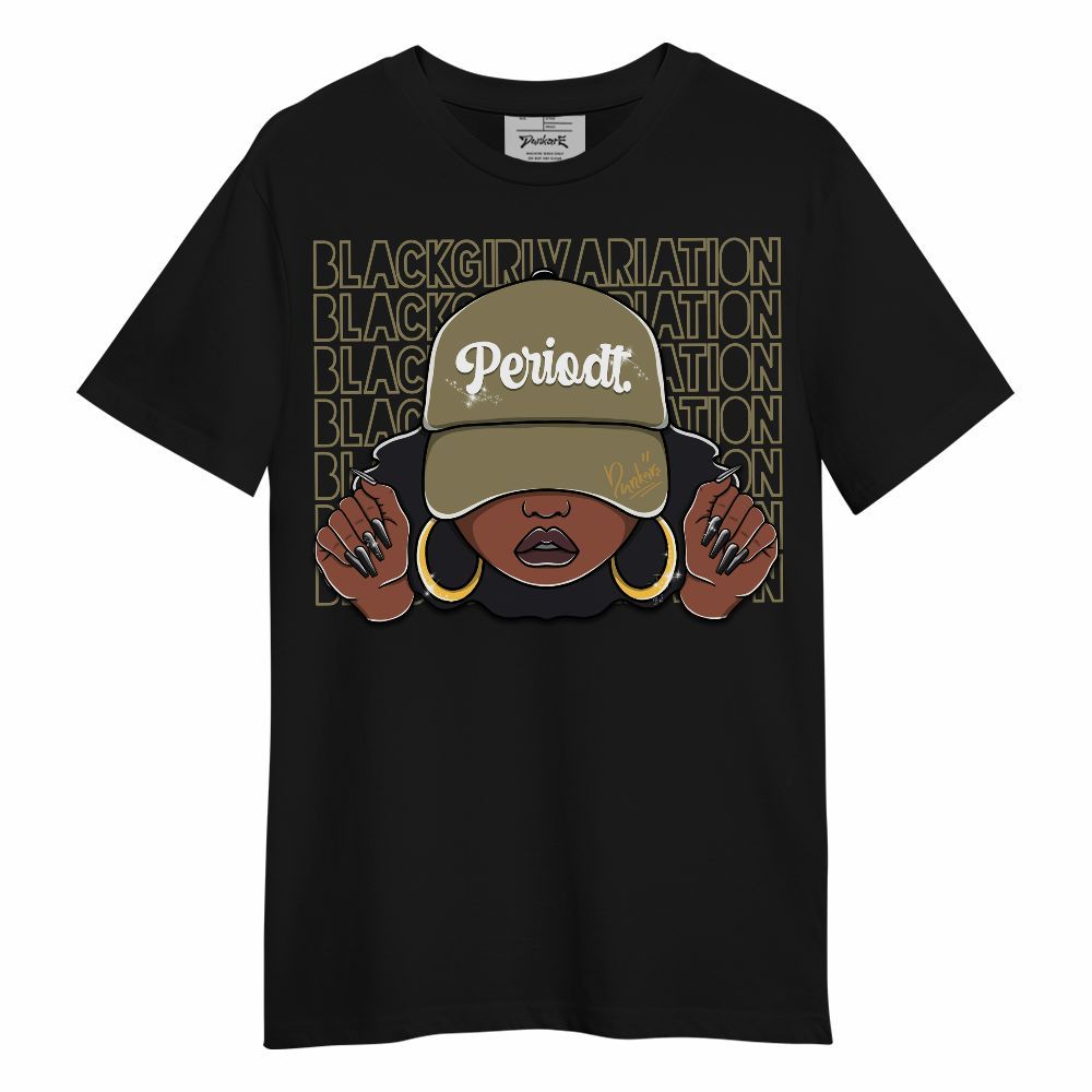 Shirt To Match Black Olive 7s - Black Girl Variation Unisex Shirt