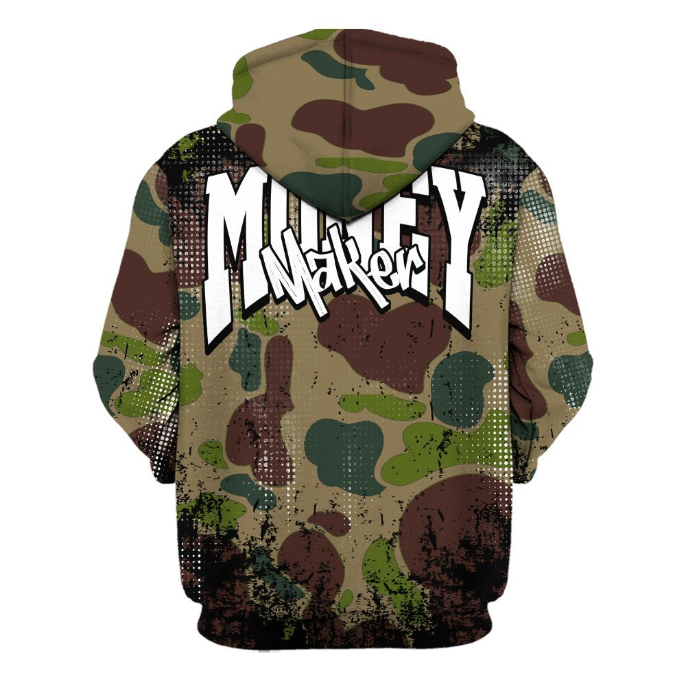 Hoodie To Match Air Max 90 Duck Camo Red - Move In Silence Money Street Retro All Over Print