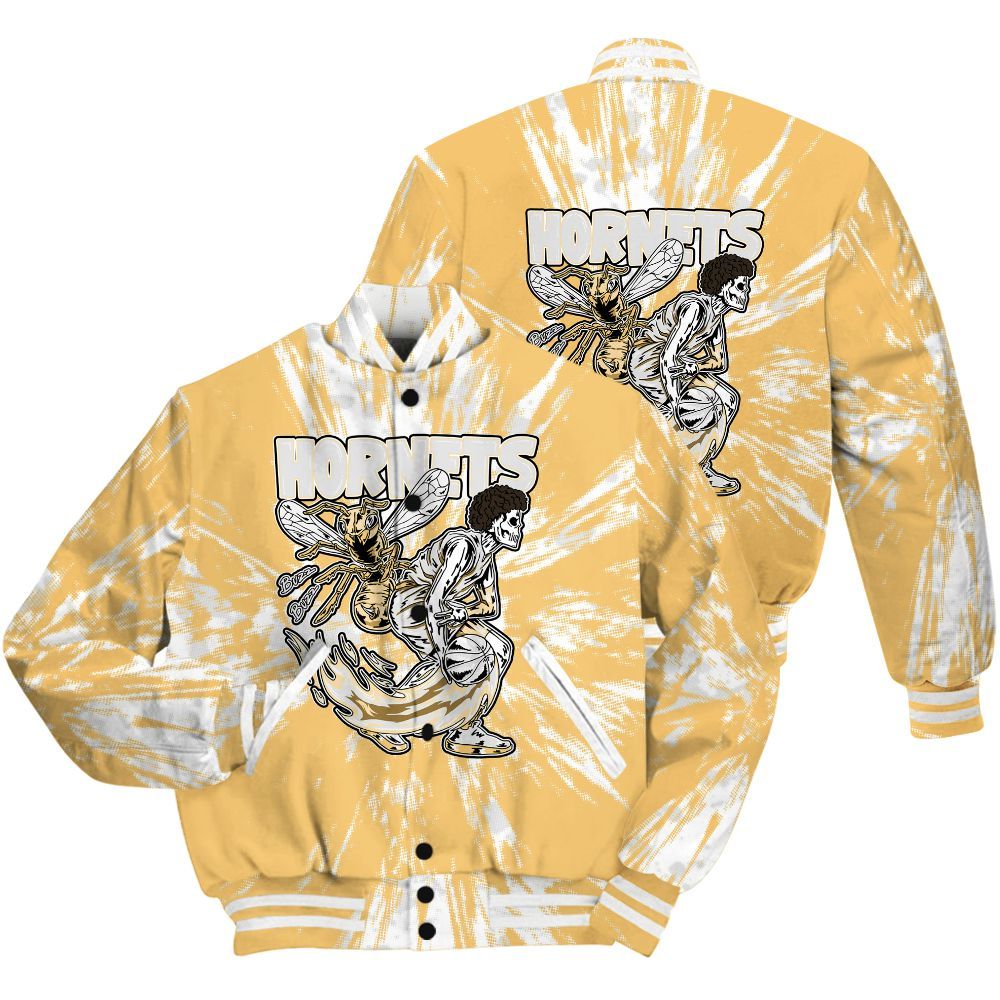 Varsity Jacket To Match Pearl 6s Shirt - Hornets Skeleton Luxury All Over Print