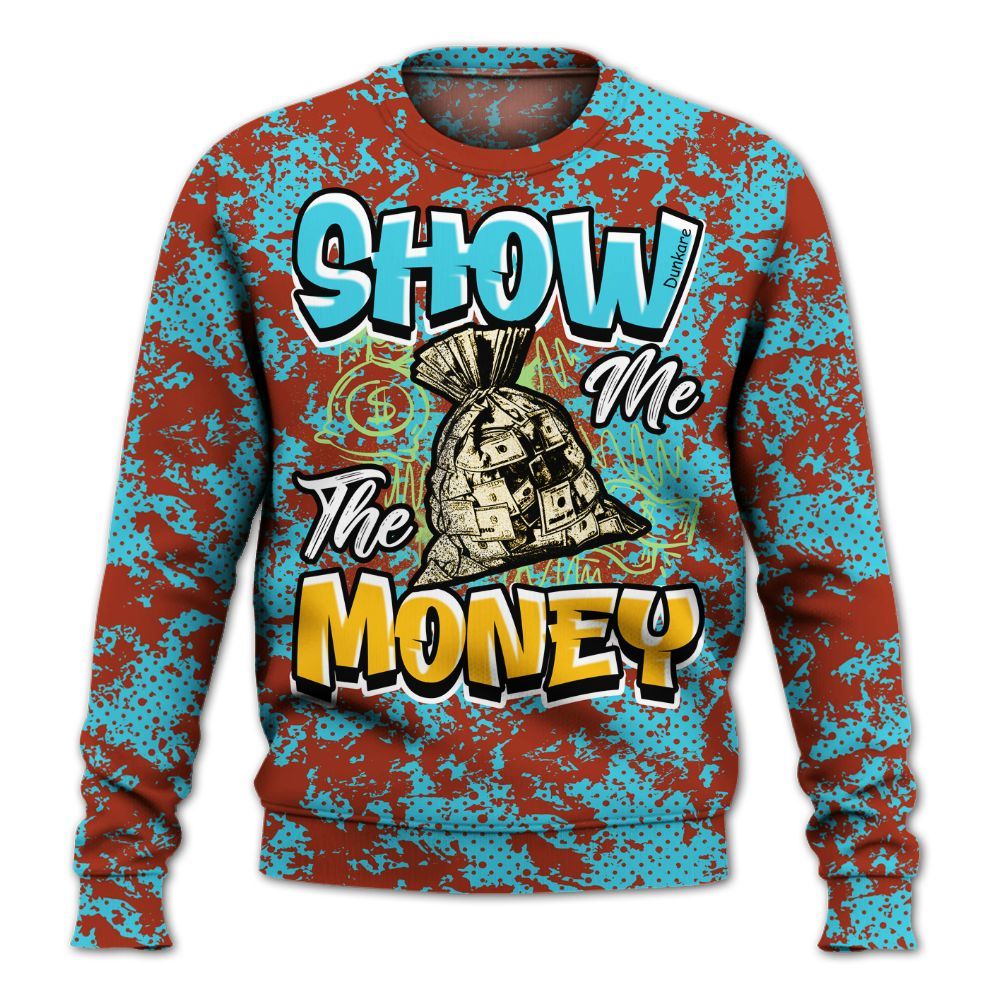 Sweatshirt To Match SB Dunk Di'Orr Greenwood - Show Me The Money Retro All Over Print
