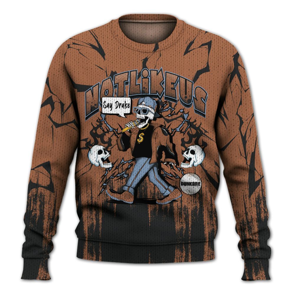 Sweater To Match Air Foamposite Metallic Copper - Don't Like Us Graphic