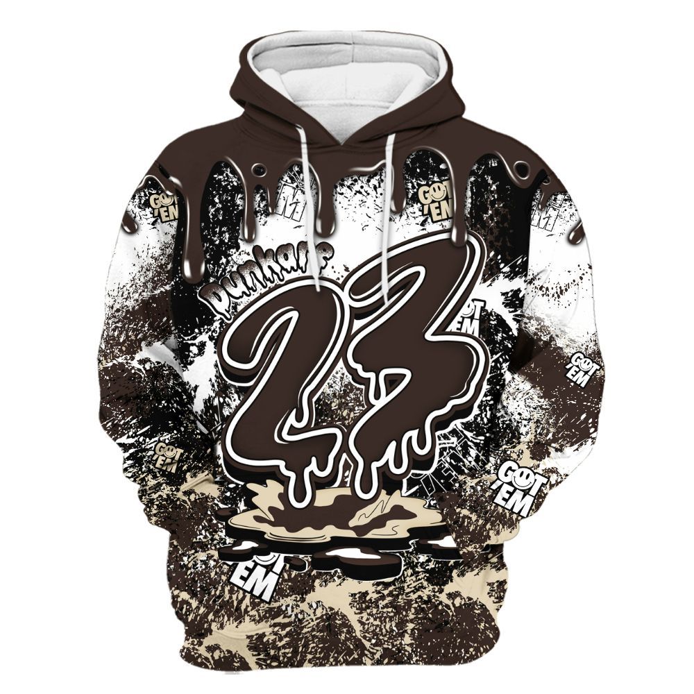 Hoodie To Match 2025 Retro Earth 5s - Dripping 23 Drip All Over Print