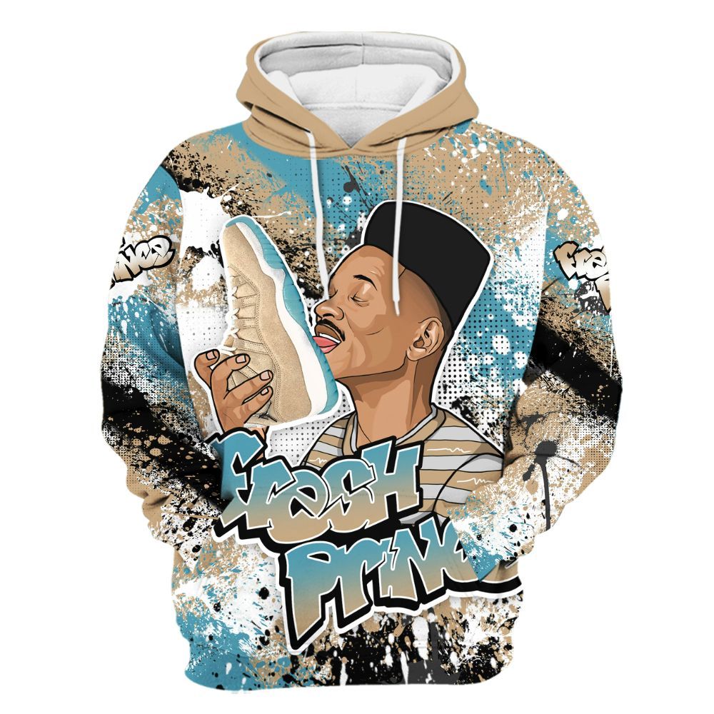 Hoodie To Match H-Town 11s - Fresh Sneaker Lick All Over Print