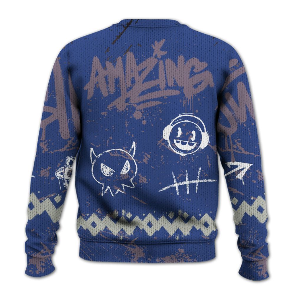 Sweater To Match Low OG Voodoo Alternate 1s - Friday Sneaker Crayon Graphic