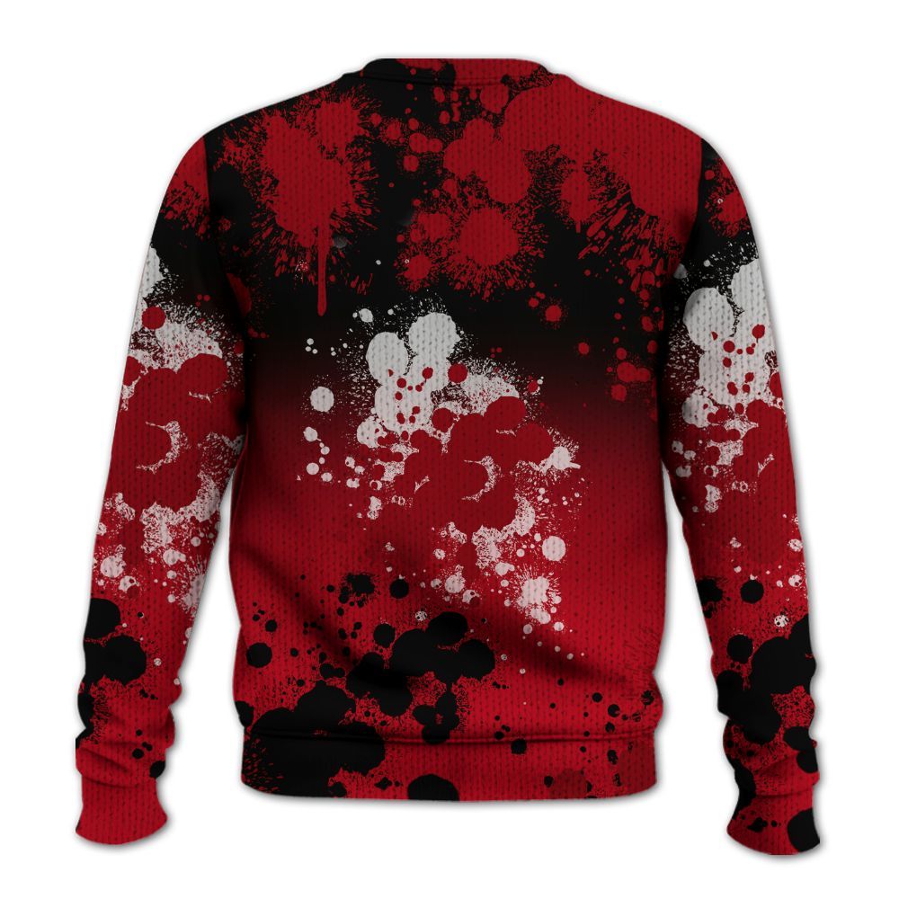 Knitted Sweater To Match Bred Velvet 11s - Trust No One Scary