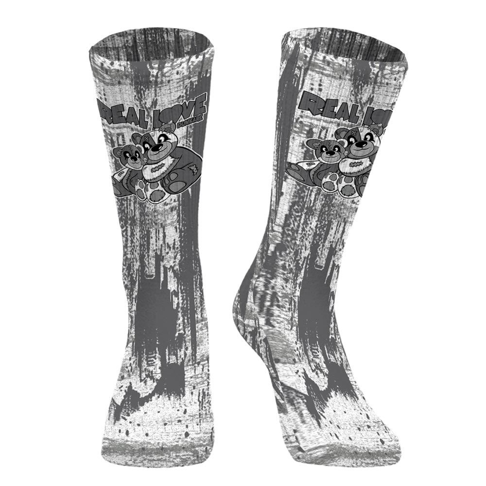 Sock To Match Retro Wet Cement 4s - Sincere Fondness Bear Graphic Unisex