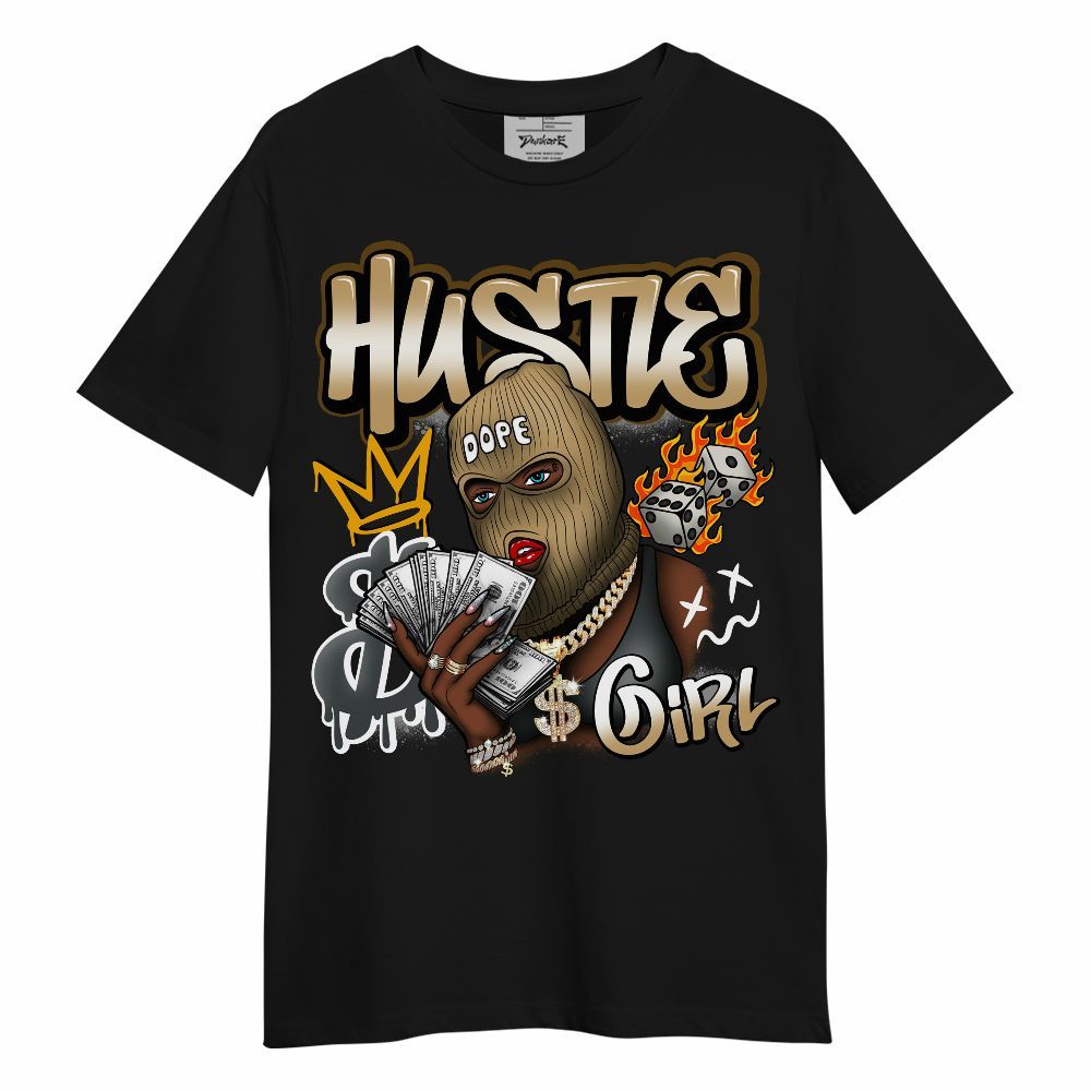 Shirt To Match Black LD 1000 - Money Hustles Girl Streetwear Unisex Shirt