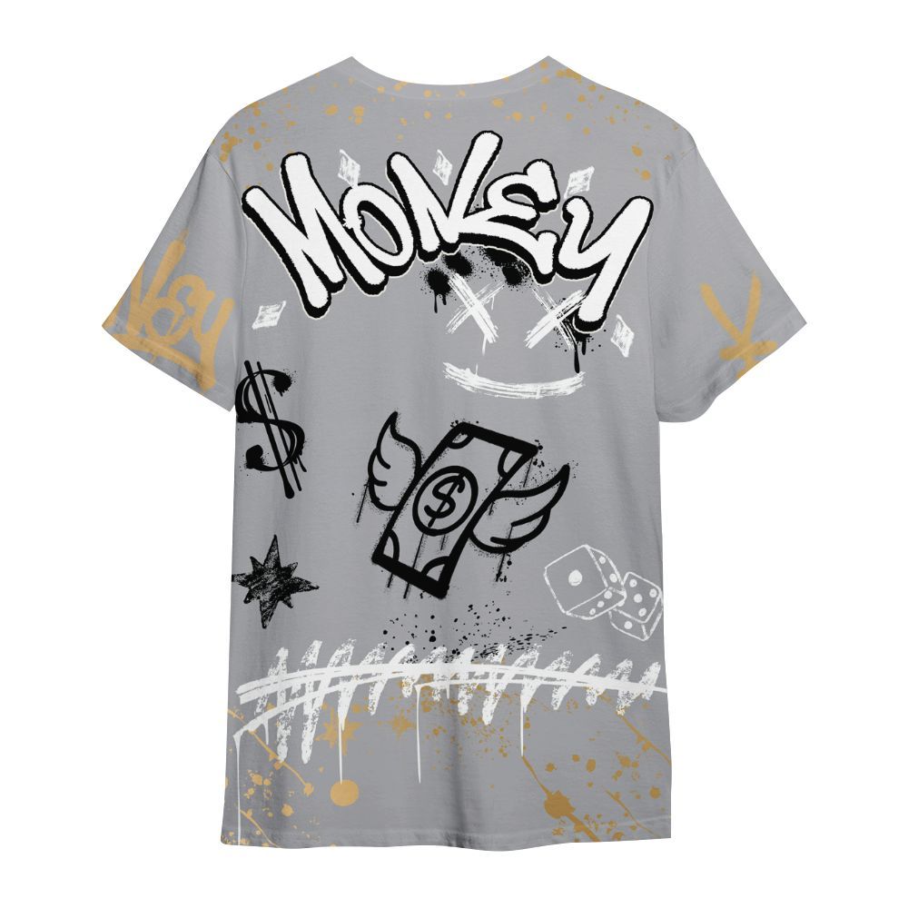 Shirt To Match Retro High OG Cool Grey 1s - Everybody Paid In Full Crayon All Over Print