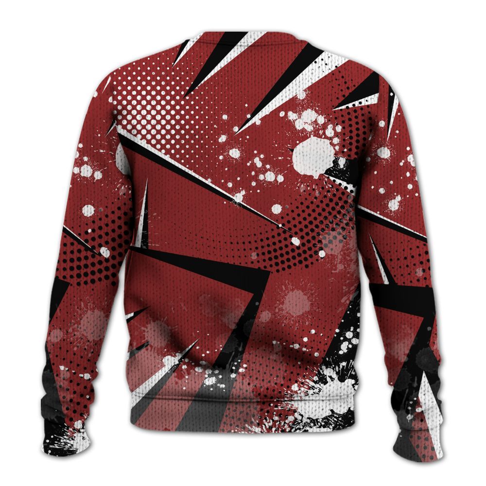 Knitted Sweater To Match High 85 Bred 1s - Poly Trust No One Dripping