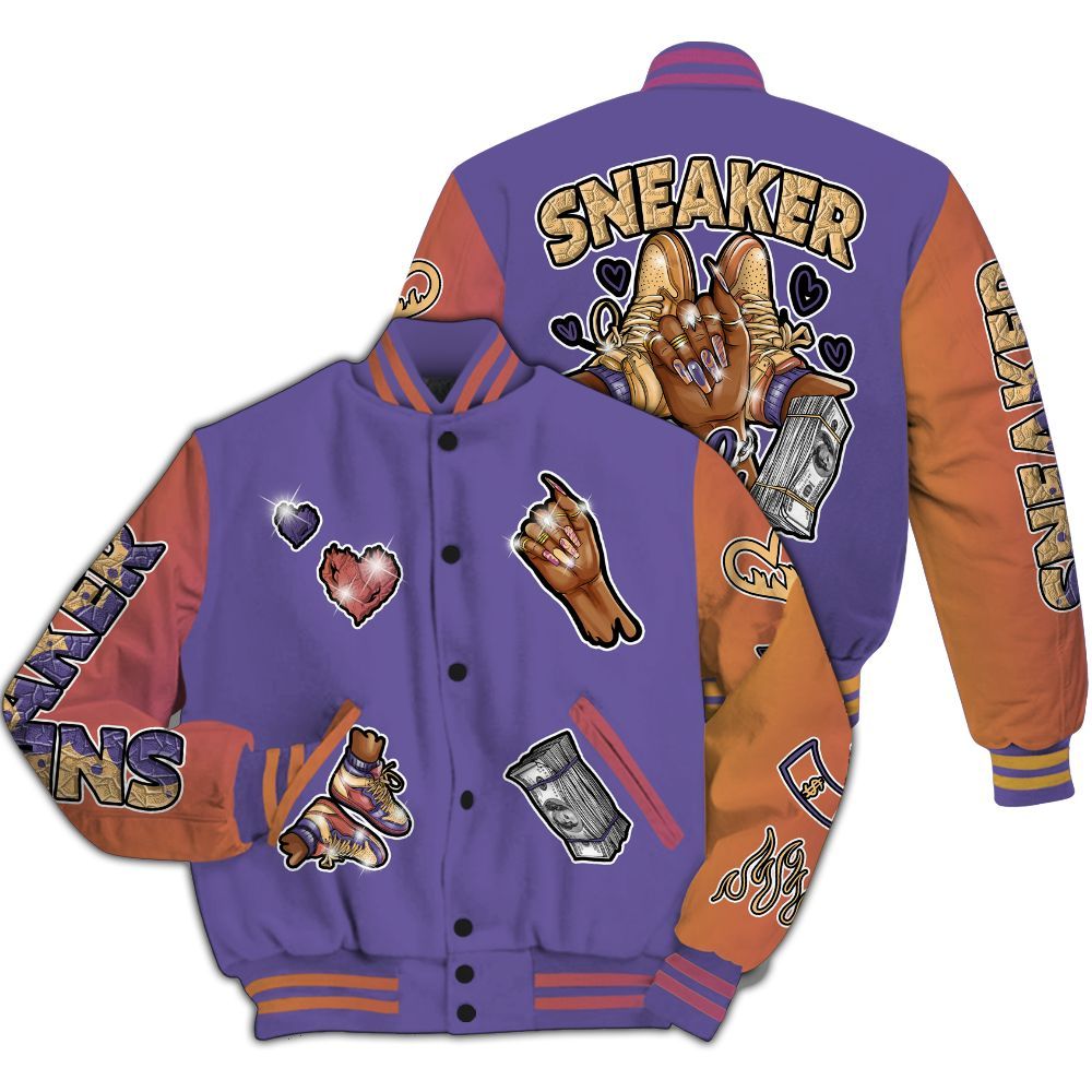 Varsity Jacket To Match Book Sunset 1s - Sneakerz Girlz All Over Print