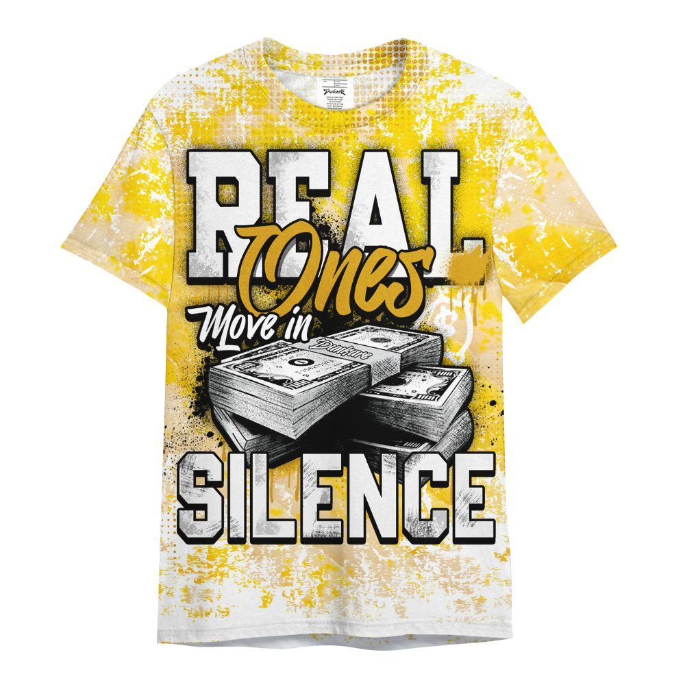 Shirt To Match Low Yellow Python 11s - Move In Silence Money Street Retro All Over Print