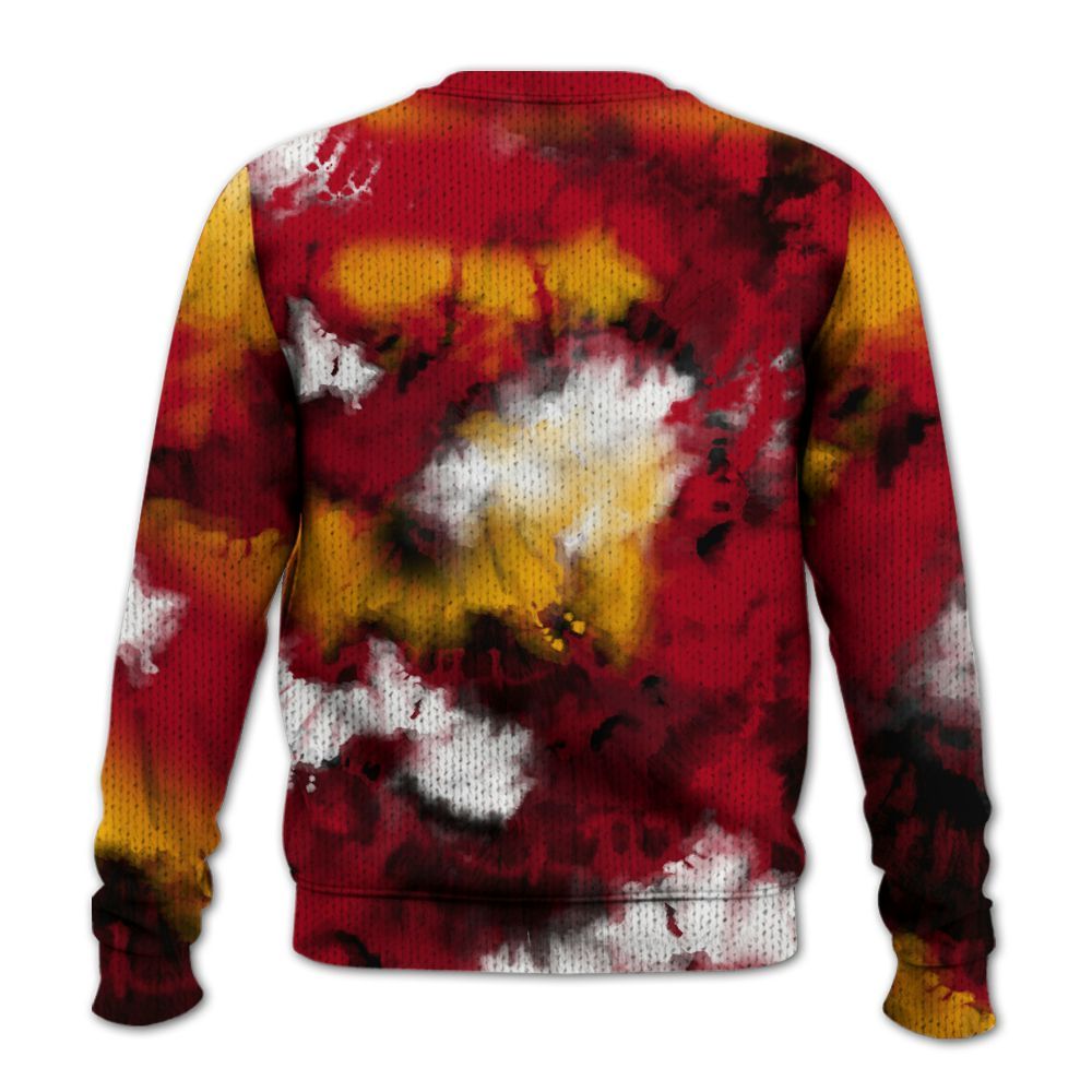 Knitted Sweater To Match Cardinal 7s - SNEAKER Girl Money Drip Tie Dye