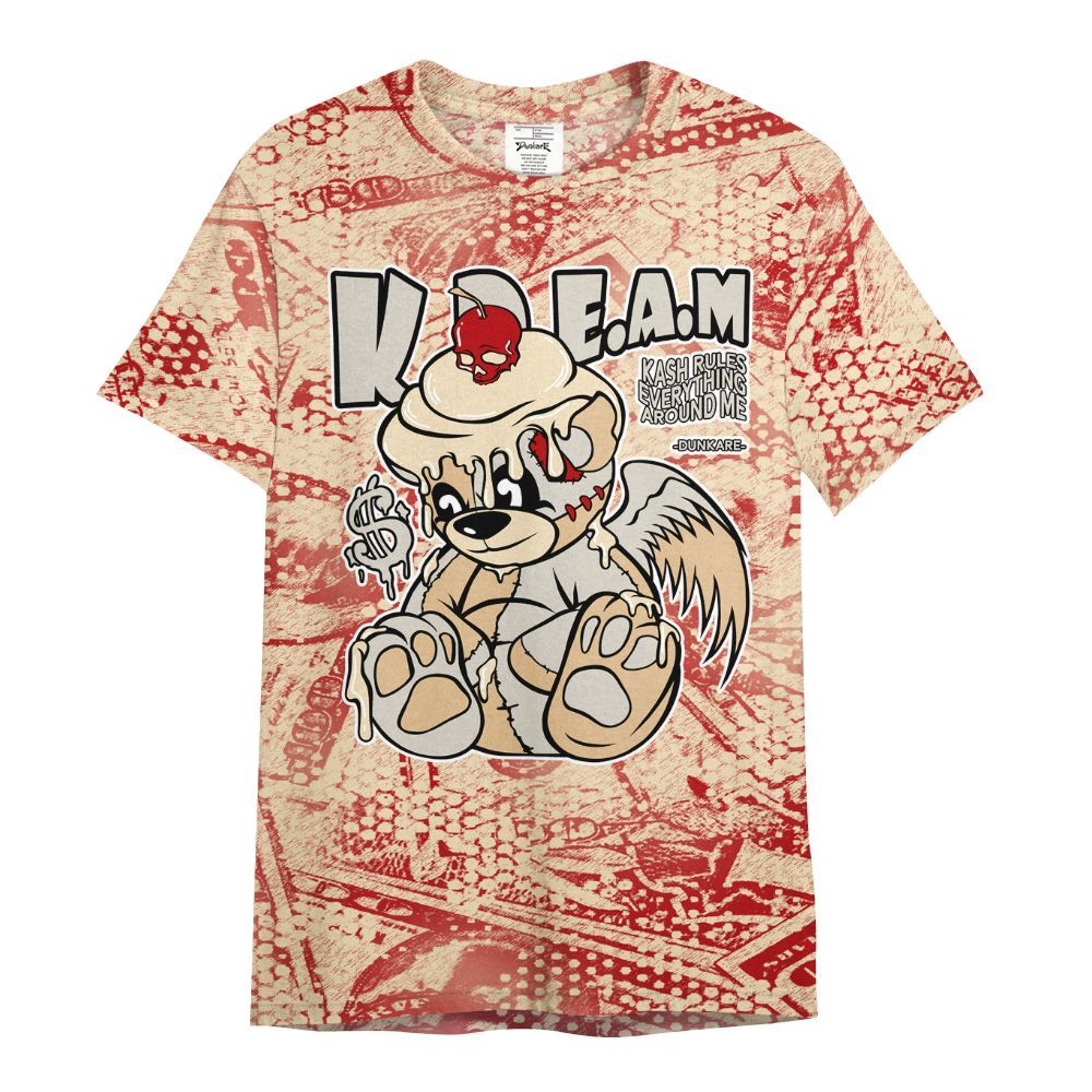 Shirt To Match Dunk Low Strawberry Waffle - Loot Bear All Over Print