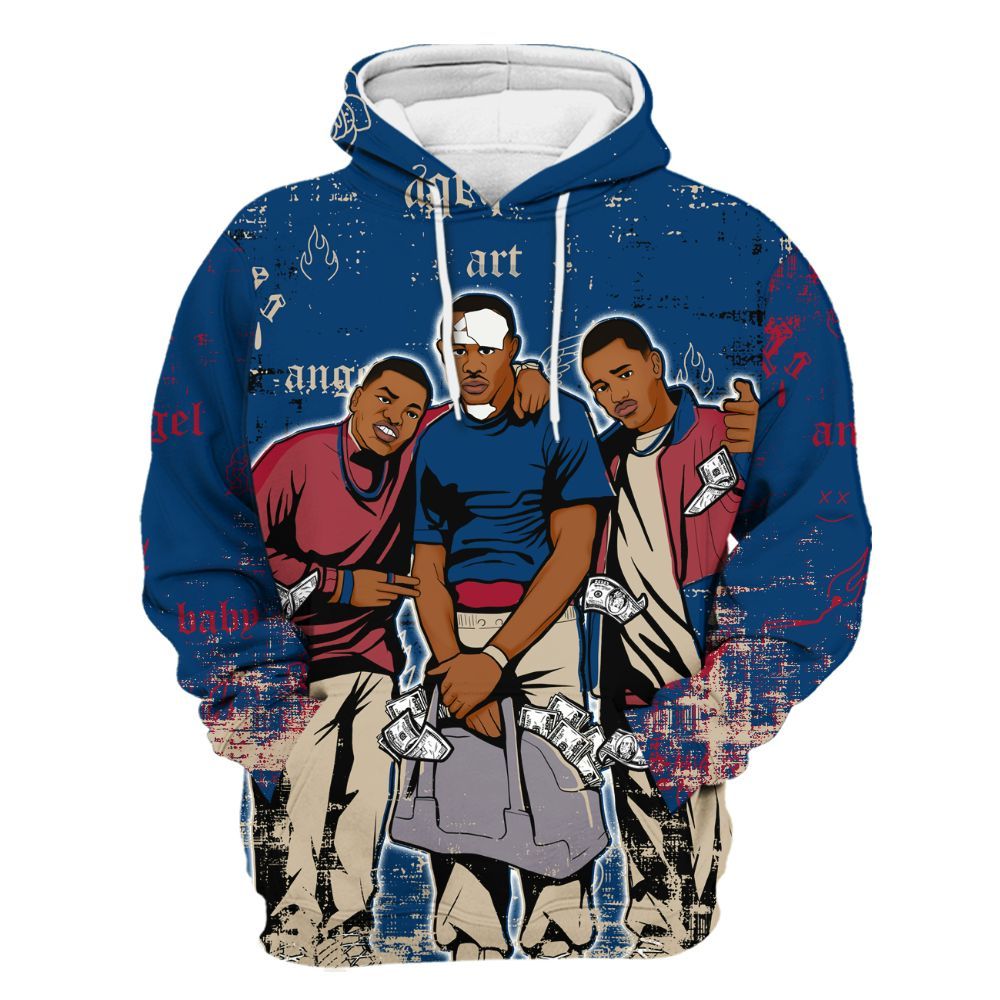 Hoodie To Match Rare Air 4s - Paid In Full Money All Over Print