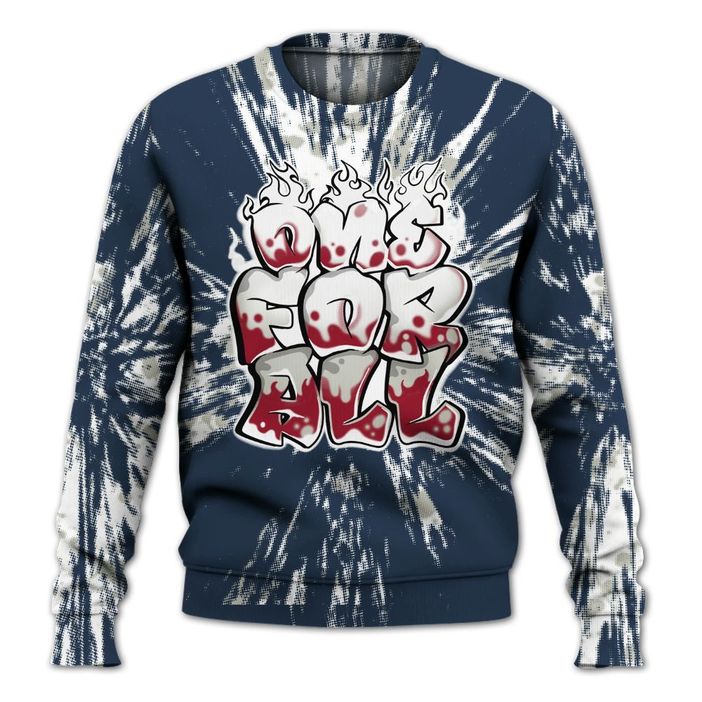 Sweatshirt To Match Navy Blue 2024 6s - Ones For All Graphic Luxury All Over Print