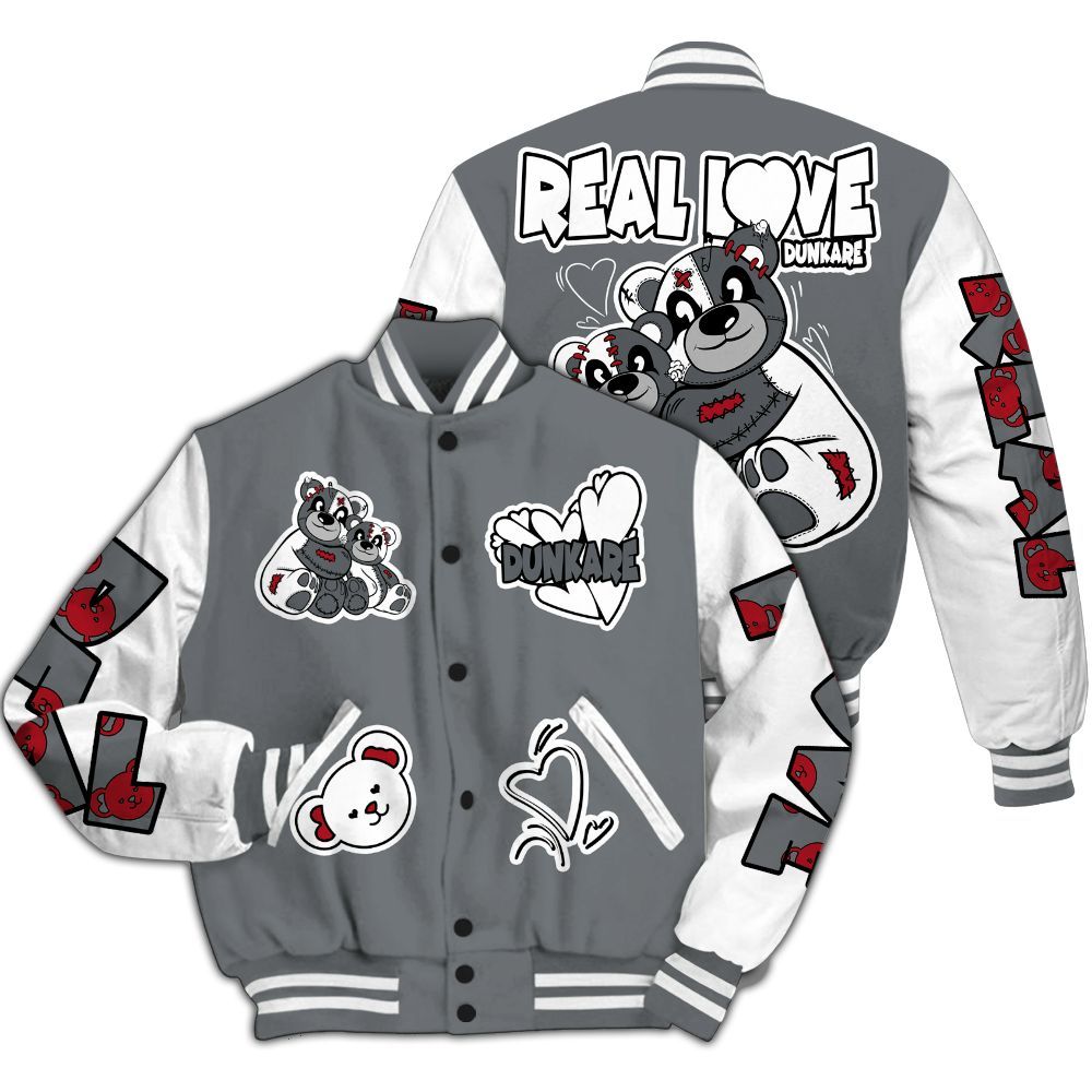 Varsity Jacket To Match Retro Fire Red 9s - Sincere Fondness Bear All Over Print