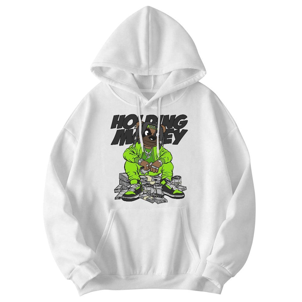 Sweatshirt To Match Electric Green 6s - Possessing Moneys Bear Graphic