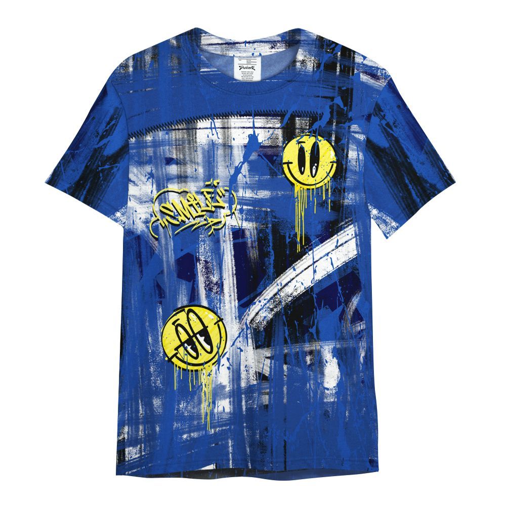 Shirt To Match Air Foamposite One Royal - Money Skull Smile Fire All Over Print