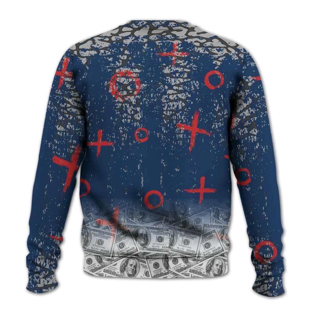 Sweatshirt To Match SP Sport Royal 3s - Selfmade Unique Grunge All Over Print