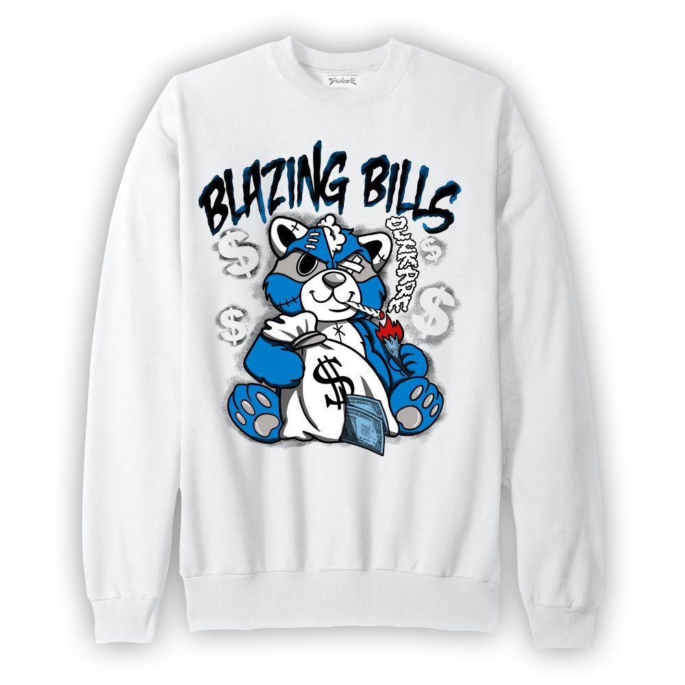 Sweatshirt To match Sweatshirt Blazing Bills Raccoon, Military Blue 4s Sweatshirt To Match Sneaker 1704 DNY