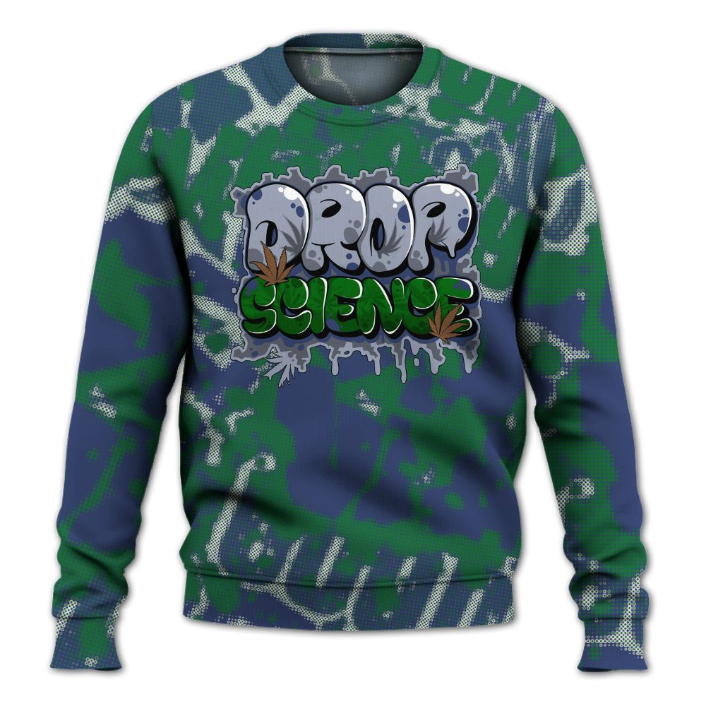 Sweatshirt To Match Midnight Navy 13s - Drop Science Street All Over Print