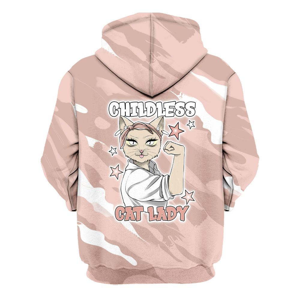 Hoodie To Match Low Legend Pink 11s - Childless Kat Lady All Over Print