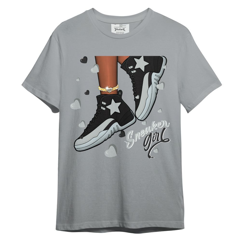 Shirt To Match Black Wolf Grey 12s - SNEAKER Girl Heart Flying Unisex Shirt