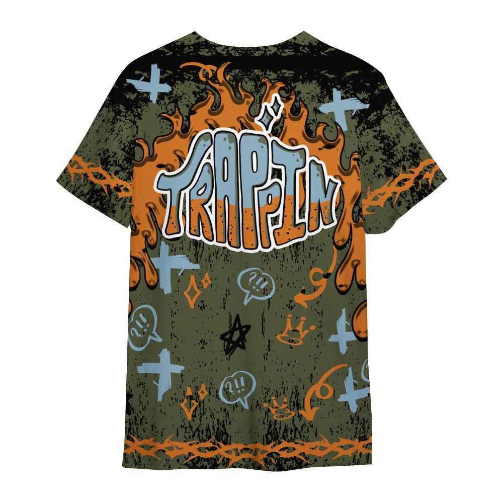 Shirt To Match Olive 5s - Trappin' Unique Graphics All Over Print
