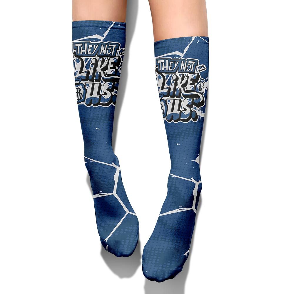 Sock To Match High OG Midnight Navy 1s - Dislike Us Graphic Crack