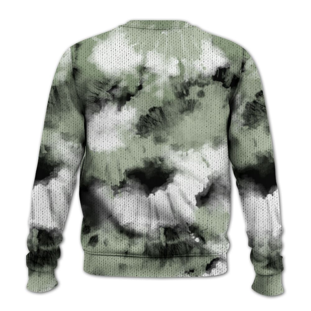 Knitted Sweater To Match Seafoam Sail 4s - Tie Dye FK Around Find Out