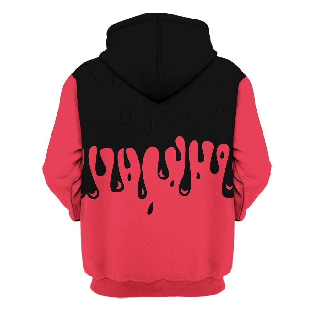 Hoodie To Match Black Cement 3s - Snake Trust No One Drip All Over Print