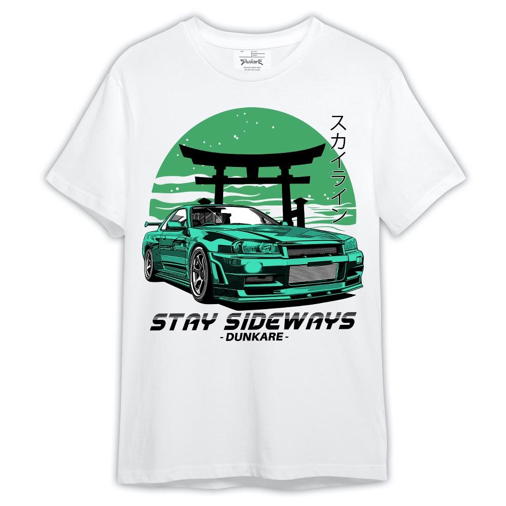 Shirt To Match Shirt Stay Sideways, 3 Green Glow T-- To Match Sneaker Black Green Glow 3s Graphic Tee 2404 LTRP