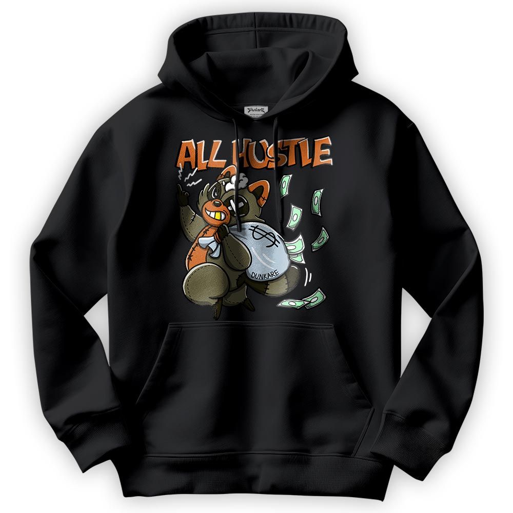 Sweatshirt To Match Olive 5s Hoodie - All Hustles Raccoon Hoodie Unisex 0405 DNY
