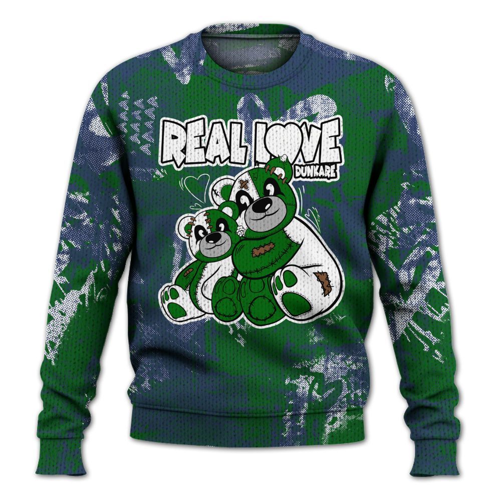 Knitted Sweater To Match Midnight Navy 13s - Sincere Fondness Bear