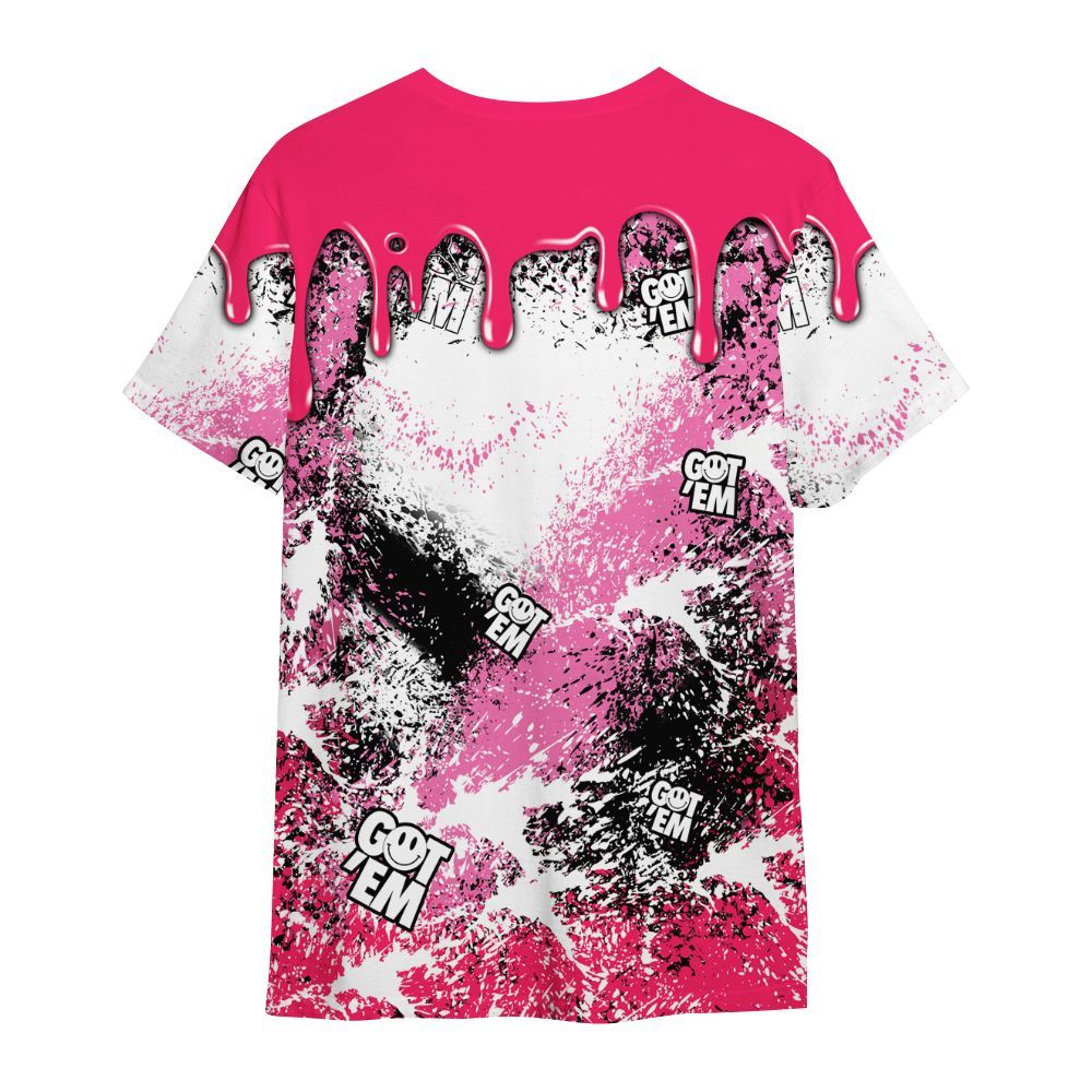 Shirt To Match Air VaporMax Plus Triple Pink - Dripping 23 Drip All Over Print