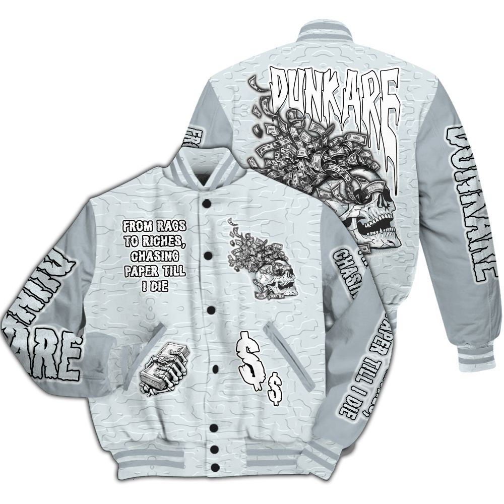 Varsity Jacket To Match Zion Half Moon 3s - From Rags To Riches All Over Print