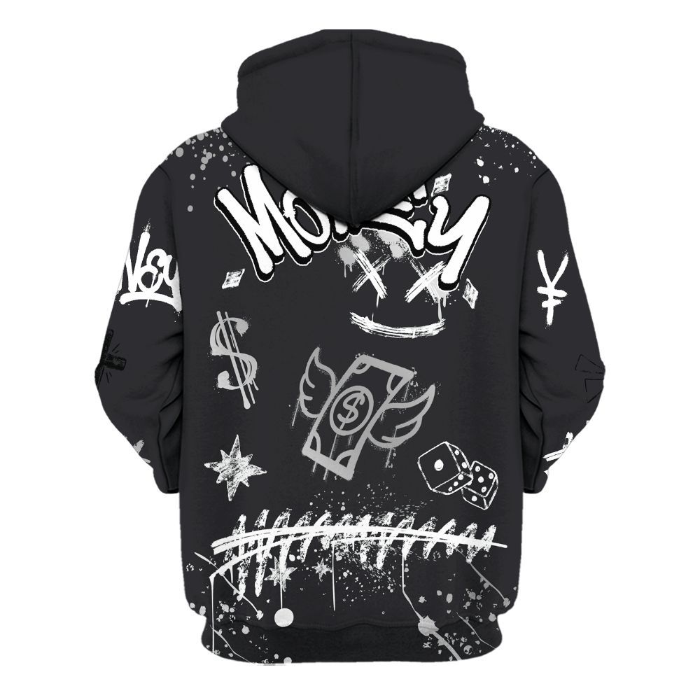 Hoodie To Match Black Patent Low 17s - Everybody Paid In Full Crayon All Over Print