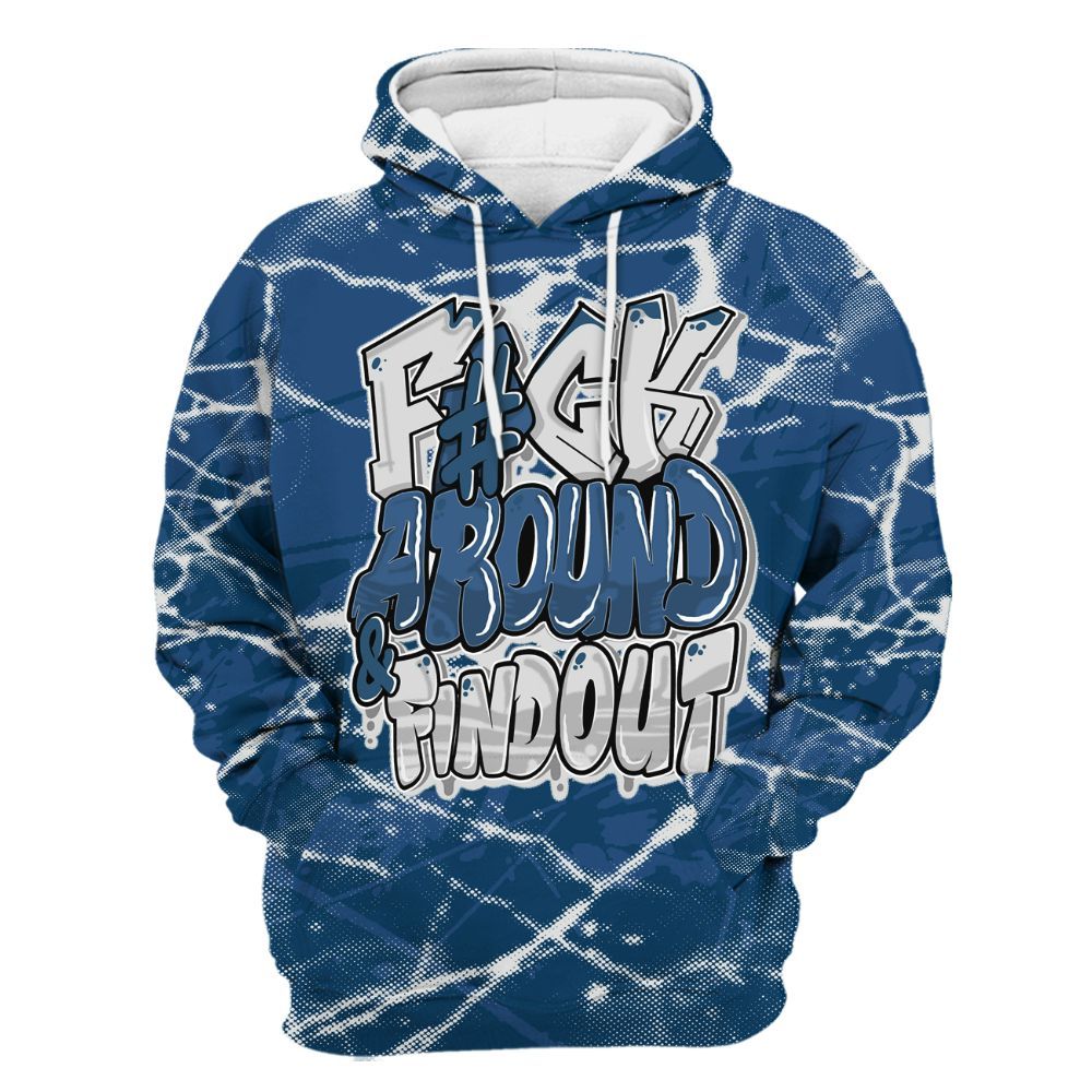 Hoodie To Match High OG Midnight Navy 1s - F Around Find Out Graphic Profound All Over Print