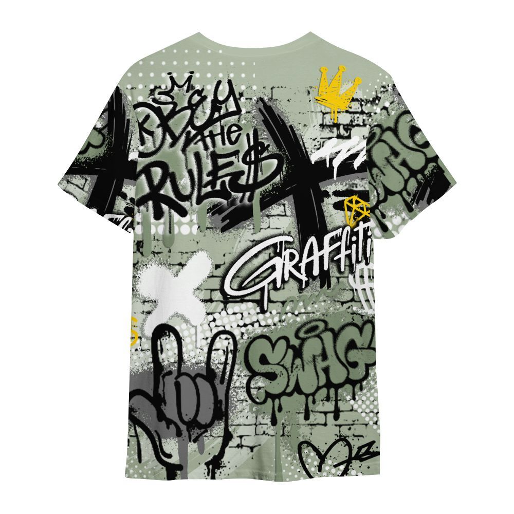Shirt To Match Seafoam Sail 4s - True It Real Graffiti Streetwear All Over Print