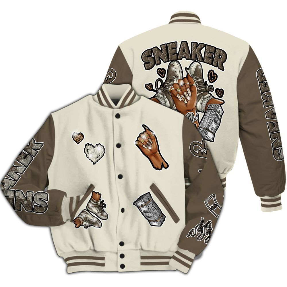 Varsity Jacket To Match Orewood Brown 3s - Sneakerz Girlz All Over Print