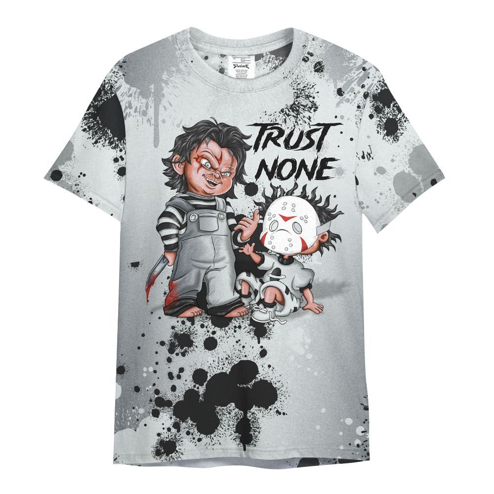 Shirt To Match Cap And Gown 6s - Trust No One Scary All Over Print