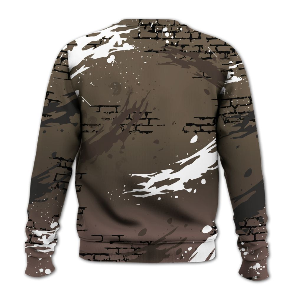 Sweatshirt To Match AMM Dark Mocha 4s - Values Of Loyalty Drip All Over Print