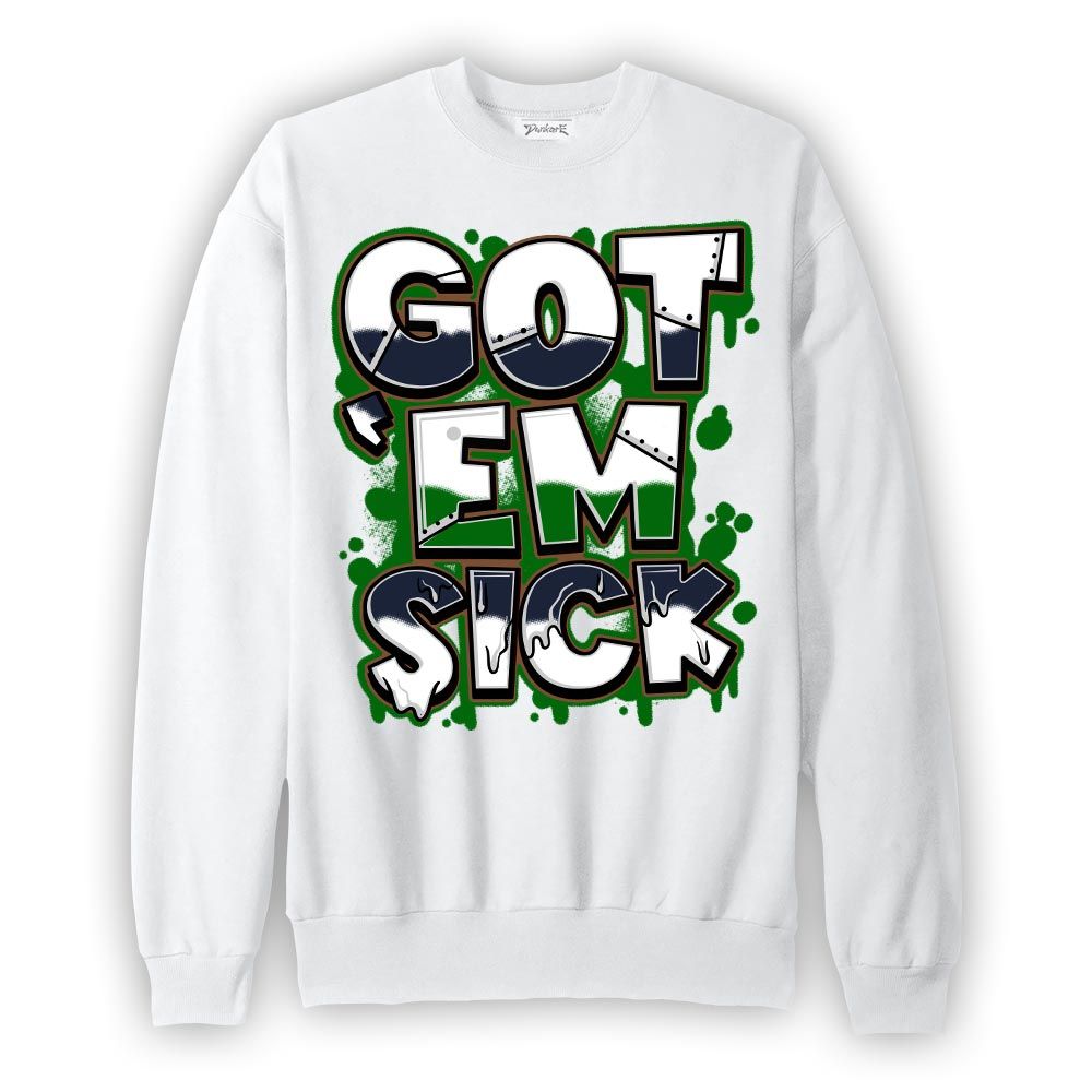 Sweatshirt To match Midnight Navy 13s Sweatshirt - Gotten 'Em Sick Graphic Graphic